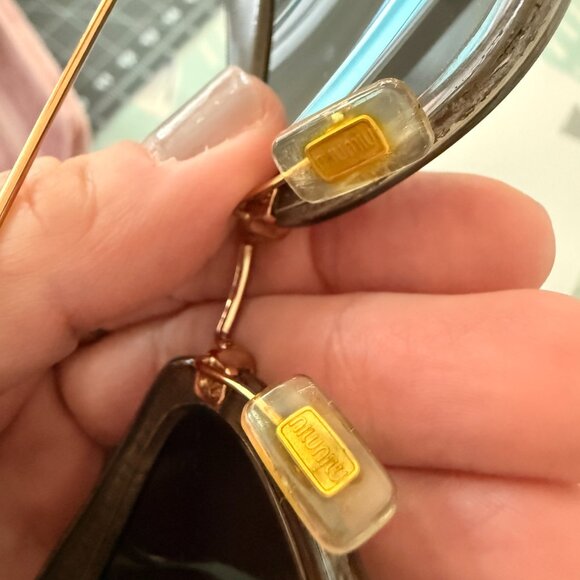 Miu Miu glitter gold cat eye sunglasses main image 7